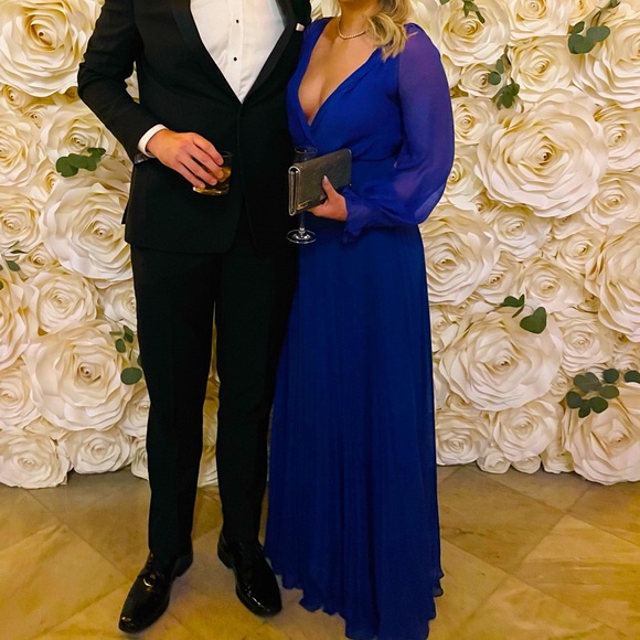 Victoria Beckham Cobalt Blue Evening Gown - Picture 4 of 5